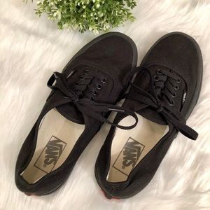 Women’s black Vans